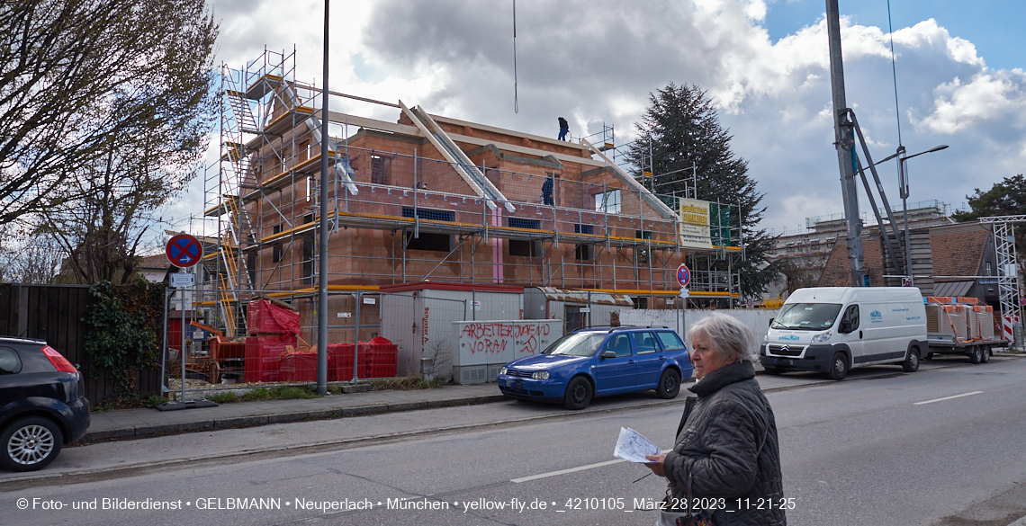 28.03.2023 - Baustelle Niederalmstraße 16 in Neuperlach